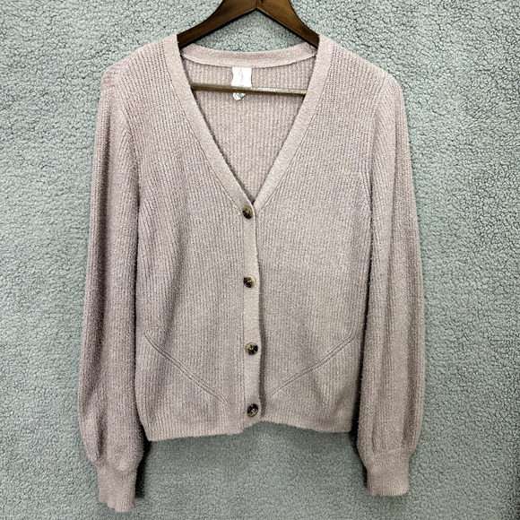 Joie Cardigan‎ Womens Medium Pink Button Up Soft Cozy Boho Feminine Coquette - Picture 1 of 6
